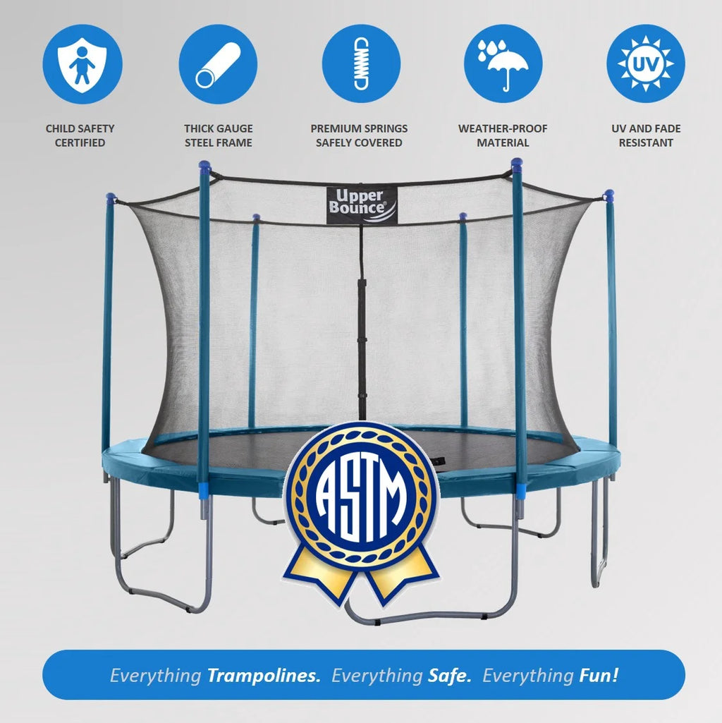 12 FT Round Trampoline with Safety Enclosure B813583