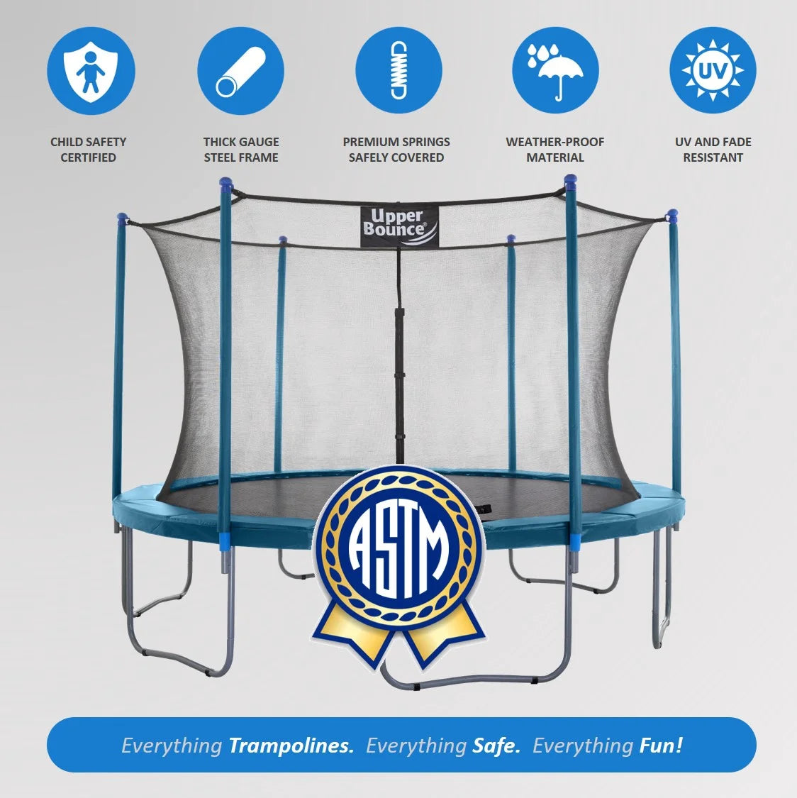 12 FT Round Trampoline with Safety Enclosure B813583