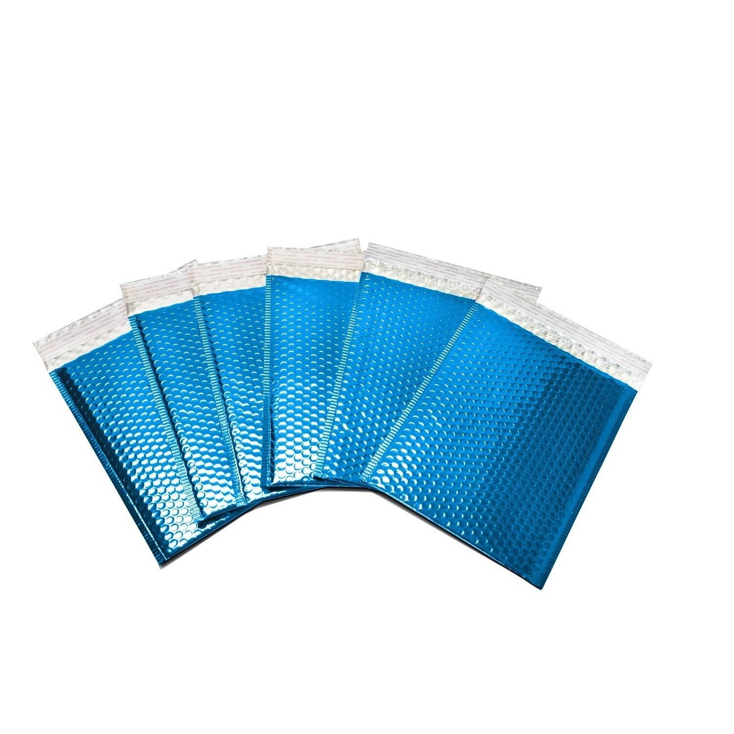 250 Pieces Blue Metallic Bubble Mailers Envelope Bags J9467