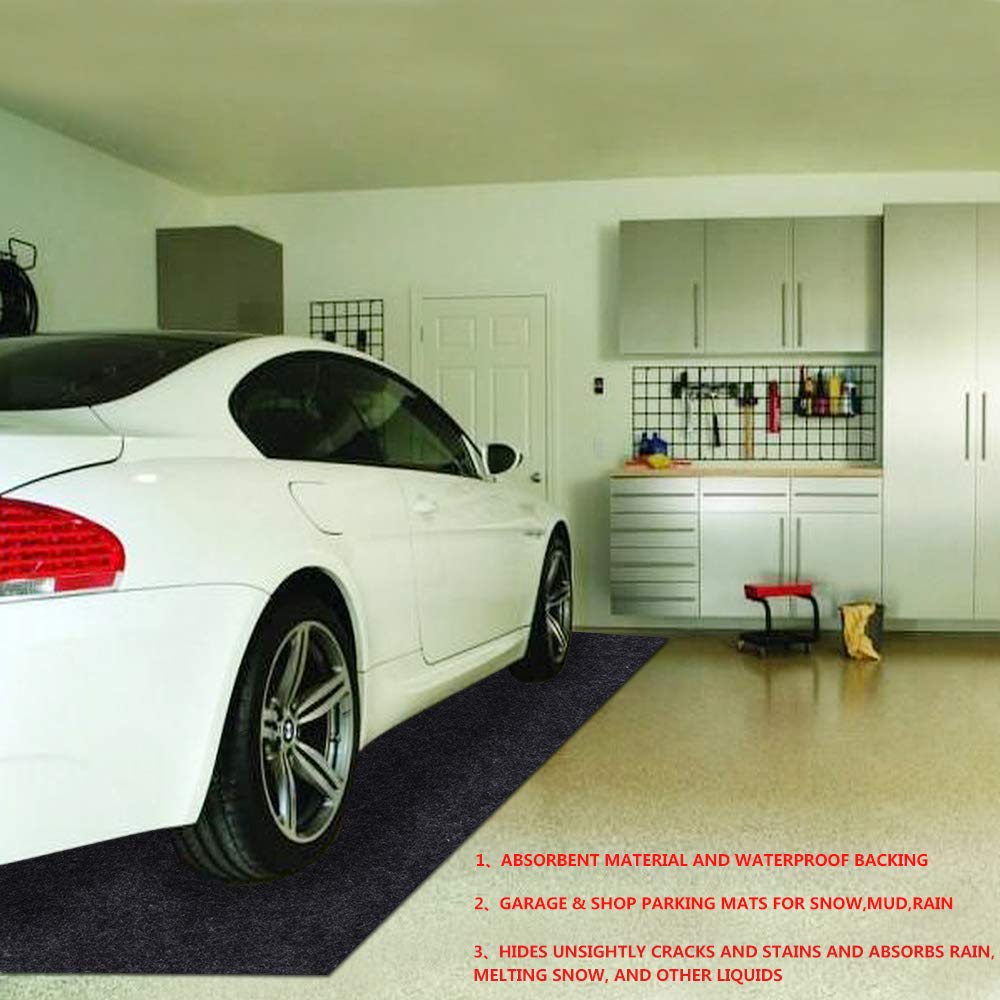 Garage Floor Mats, Waterproof, Washable, 252inches x 91inches M416984