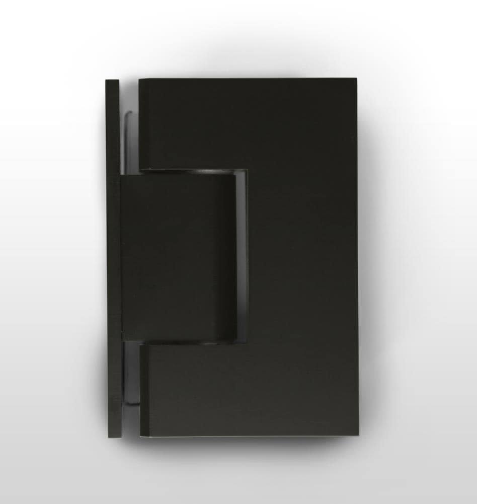 Black Frameless Hinged Shower Door M96843