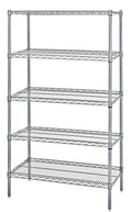18 inch x 54 inch x 63 inch Stainless Steel 5-Shelf Unit M6293