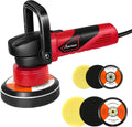 5/6 Dual Action Polisher with 6 Variable Speed, 5” & 6” Foam Pads 4pcs B1637