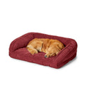 Heathered Red Large Bolster Dog Bed L876691