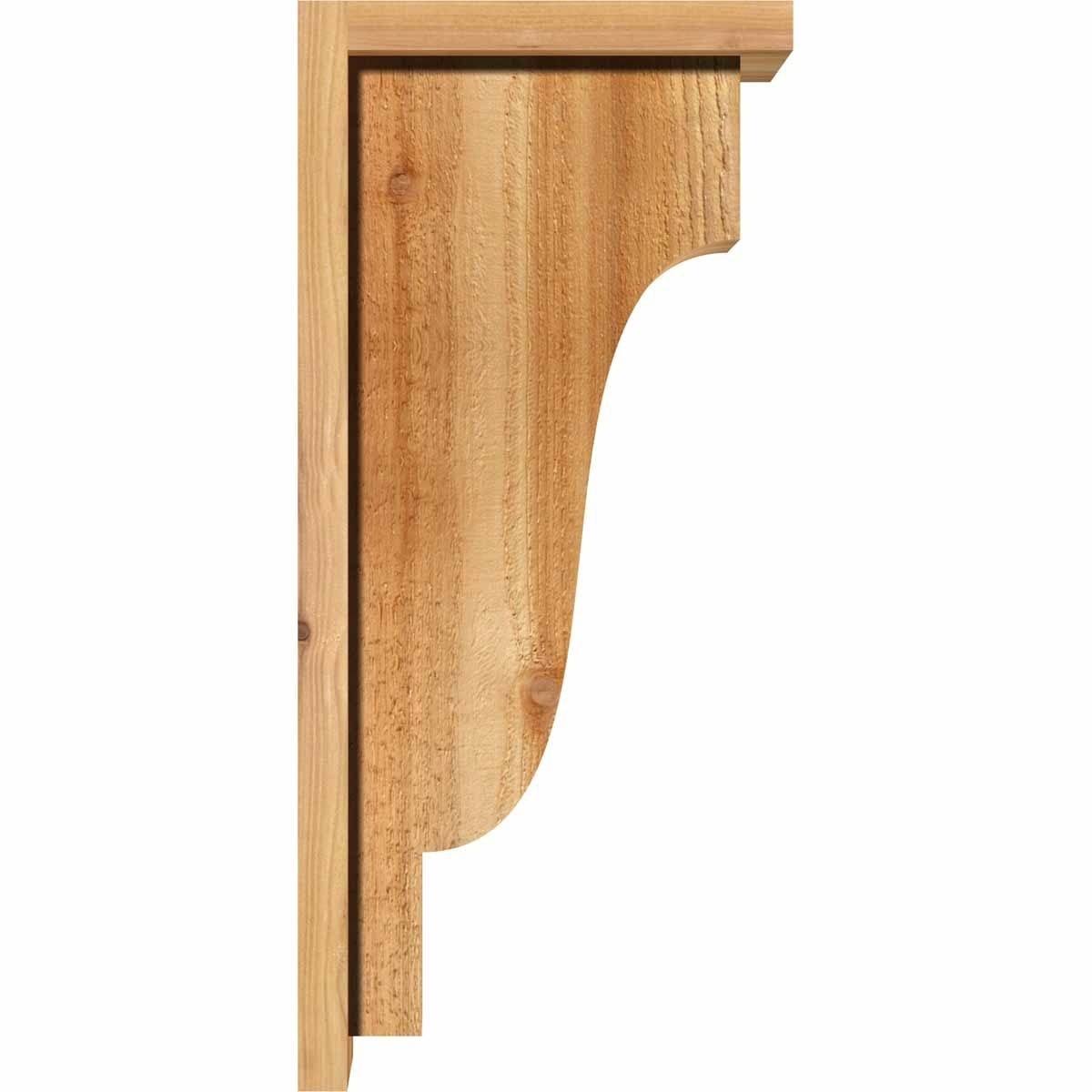 Rough Sawn Corbel with Backplate, Western Red Cedar G557