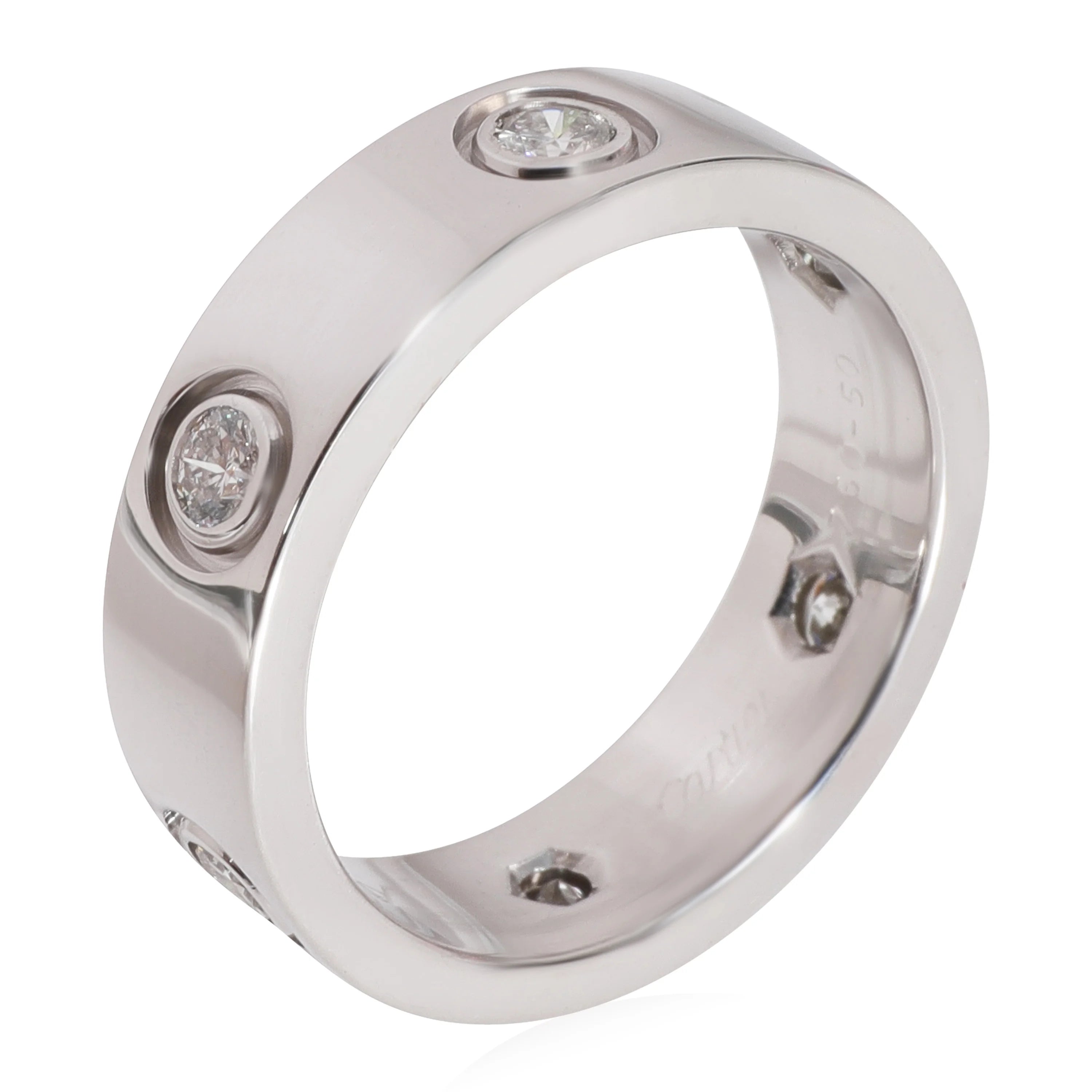 18k White Gold Diamond Ring 0.46 CTW Pre-Owned Z1821