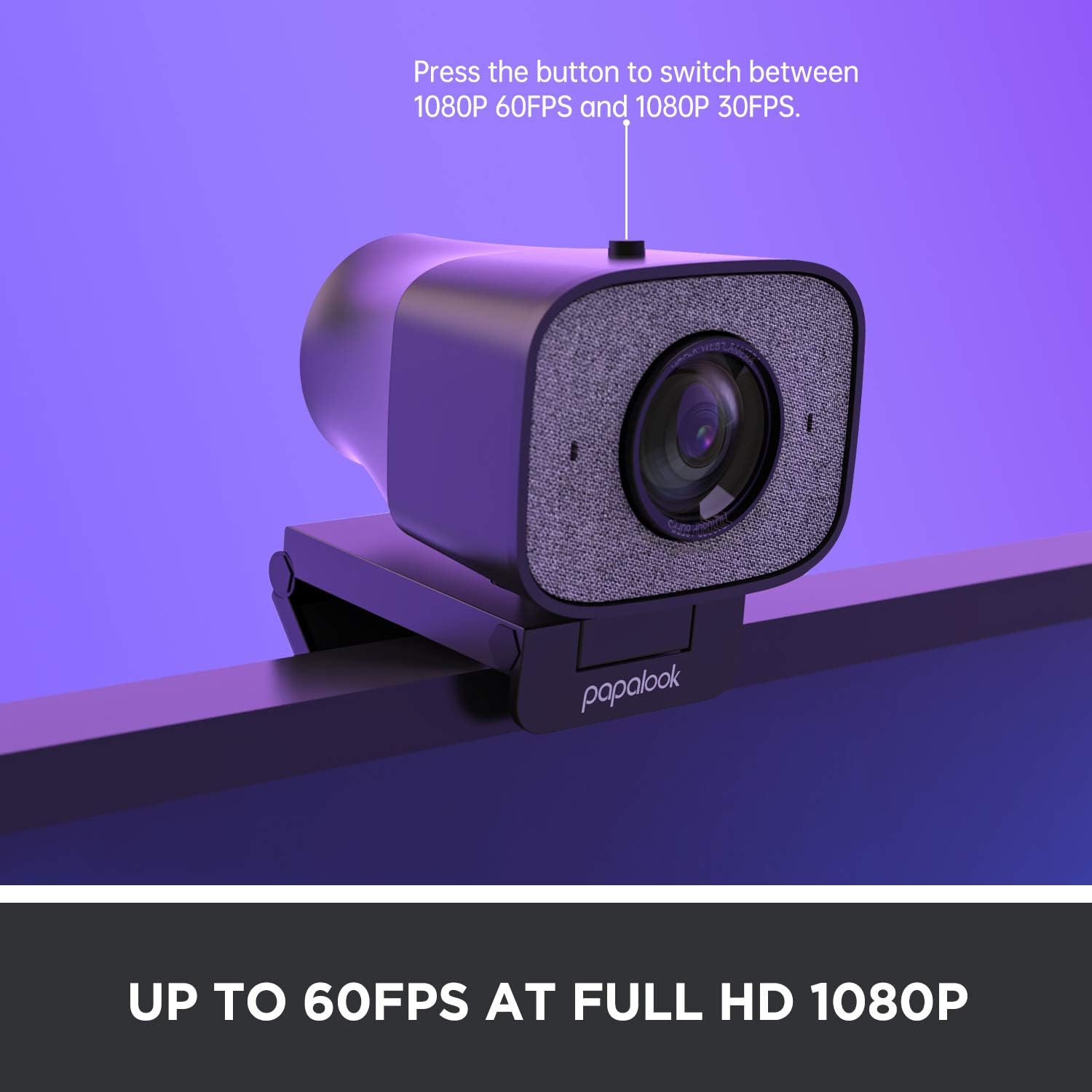 2K Ultra HD Webcam with Dual Microphone and Privacy Cover Q668