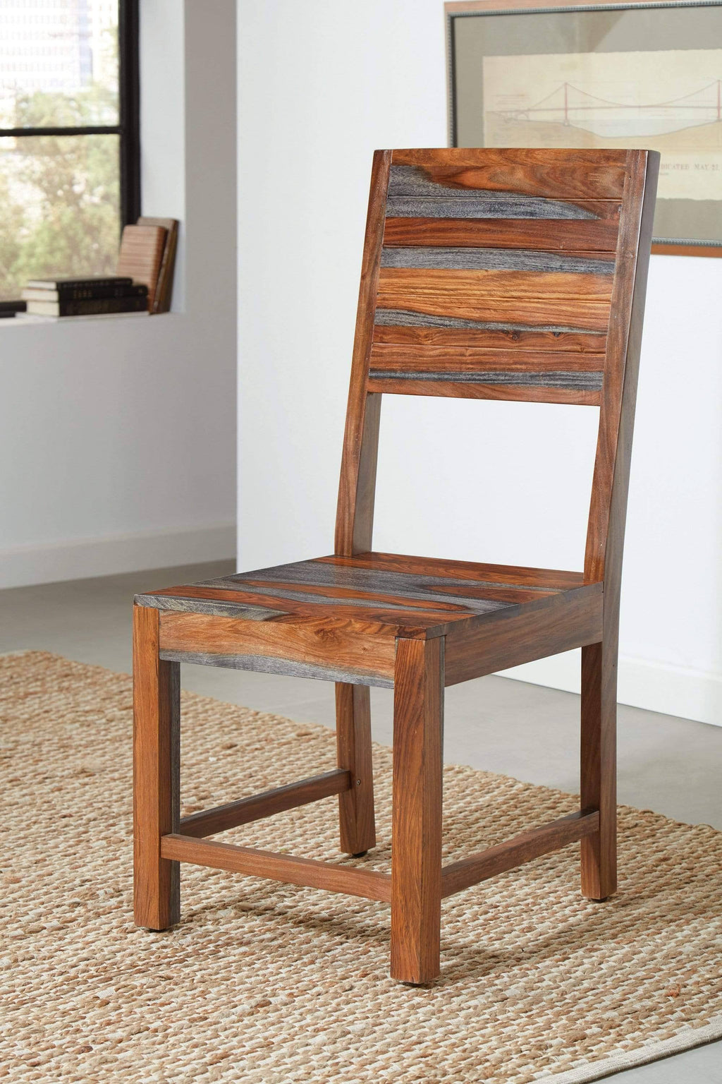 Grey Sheesham Chair S7237