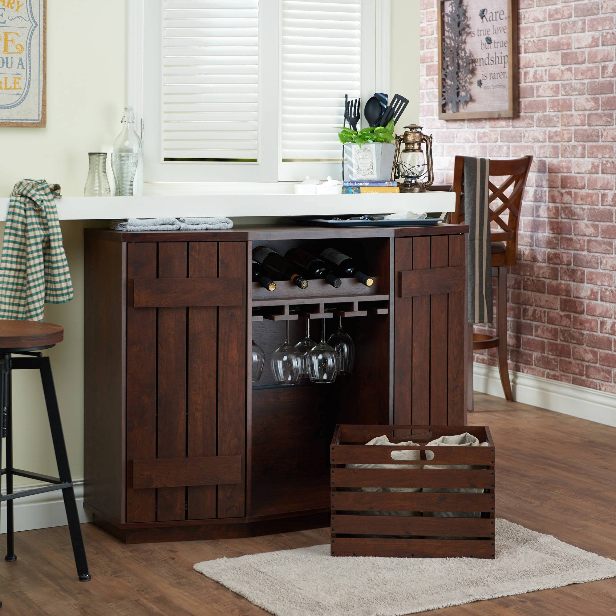 Vintage Walnut Multi-Storage Buffet V20612