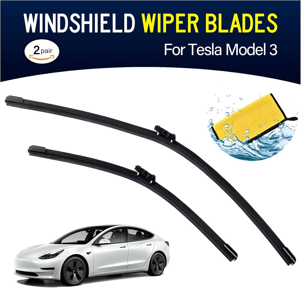 Windshield Wiper Blades for Tesla Model 3/Y, Set of 4, Pack of 2 D16970