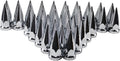Chrome ABS Plastic Spiked Lug Nut Covers Pack of 40 N834