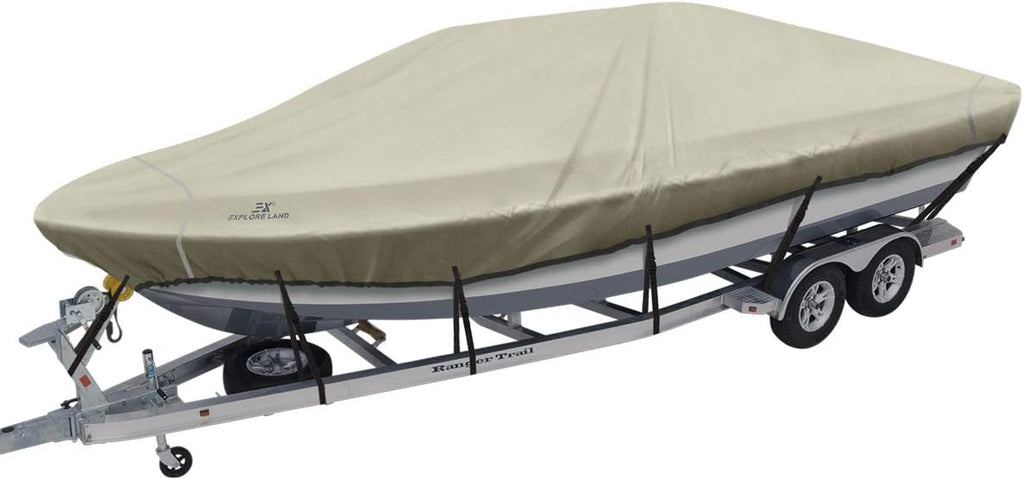 Trailerable Waterproof Boat Cover, Blue, Pack of 2 N4256