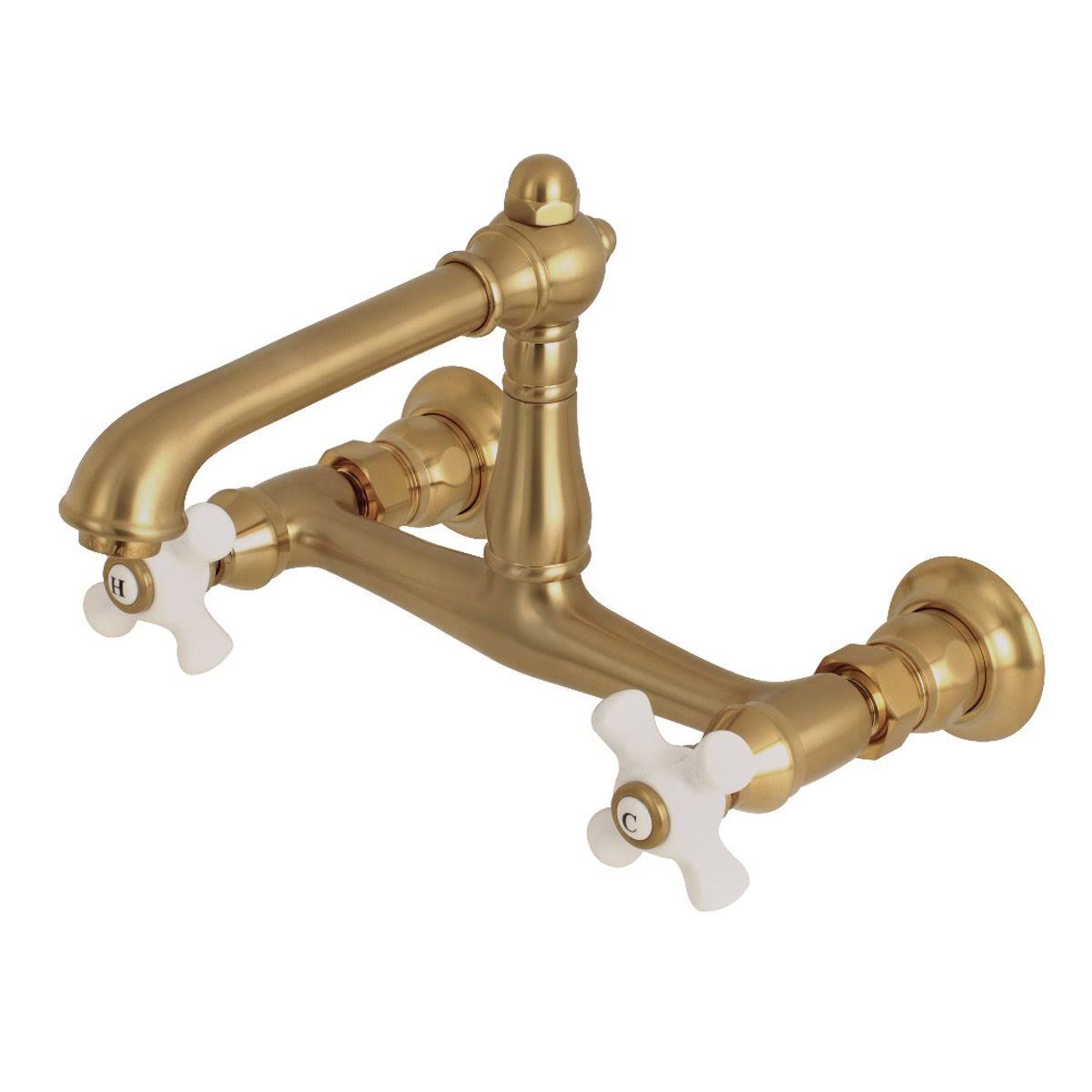 Polished Chrome Wall Mount Bathroom Faucet L668072