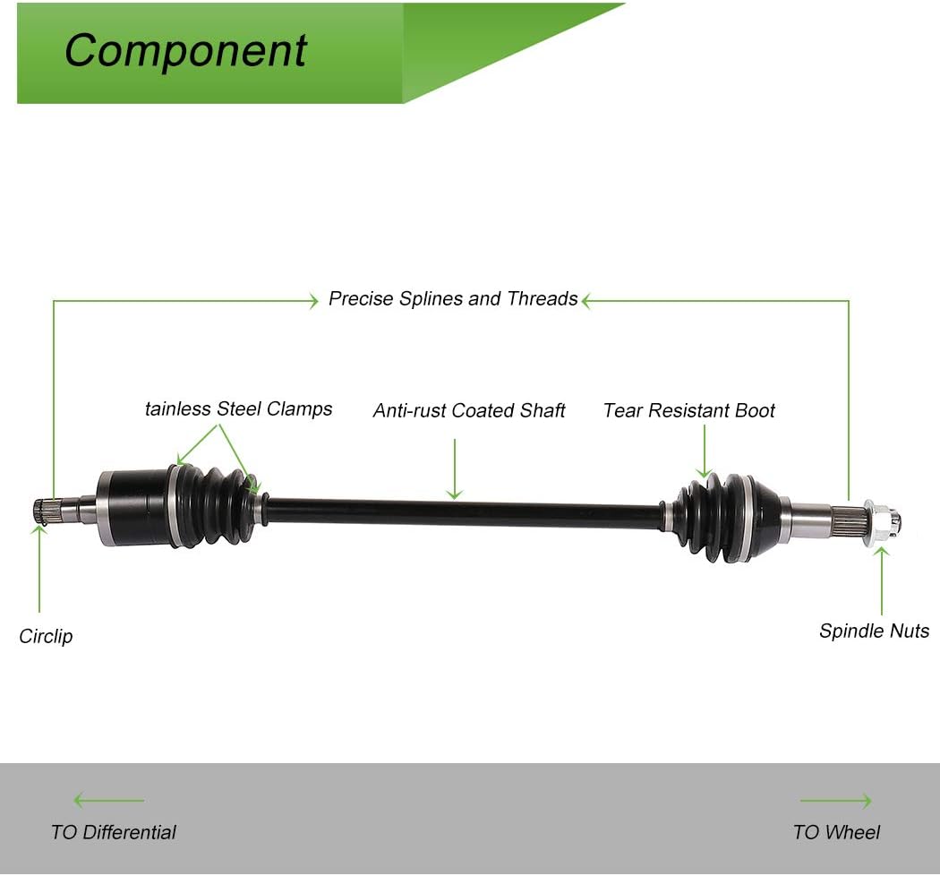 CV Axle Drive Shaft Assembly Pack of 2 H72770
