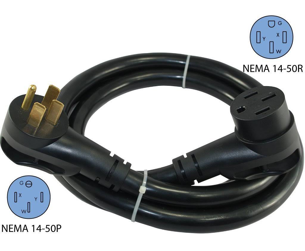 RV 50-Amp 30-Feet Extension Cord with Ergo Grip and Power Indicator J925