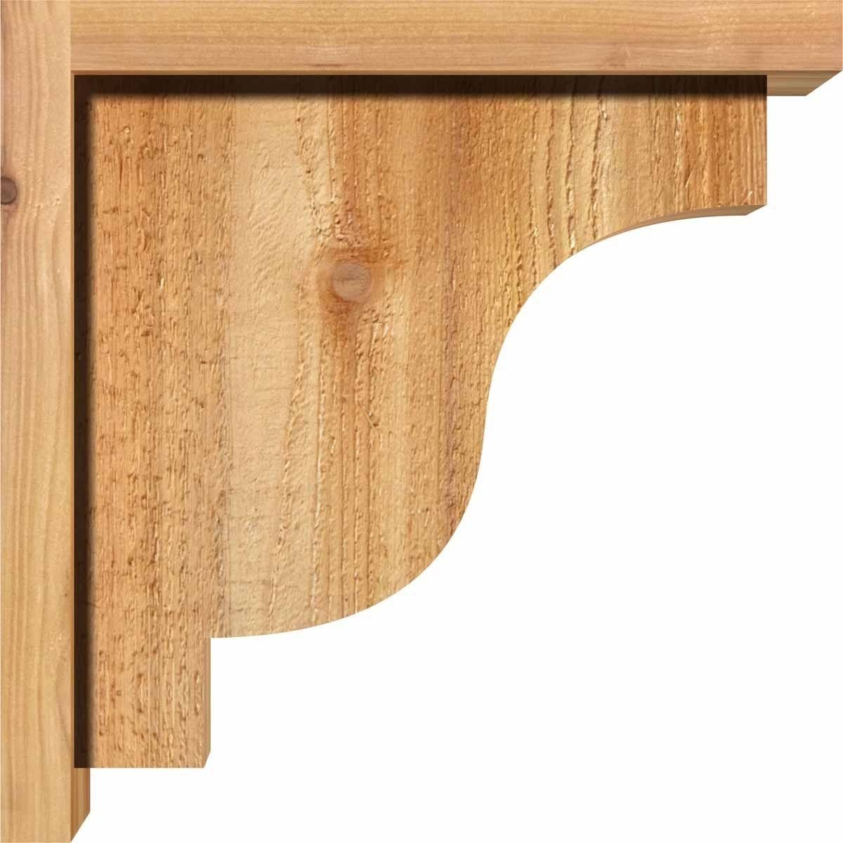 Rough Sawn Corbel with Backplate, Western Red Cedar G557