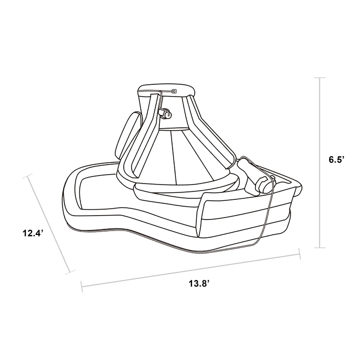 Inflatable Water Slide with Heavy Duty Blower U47476