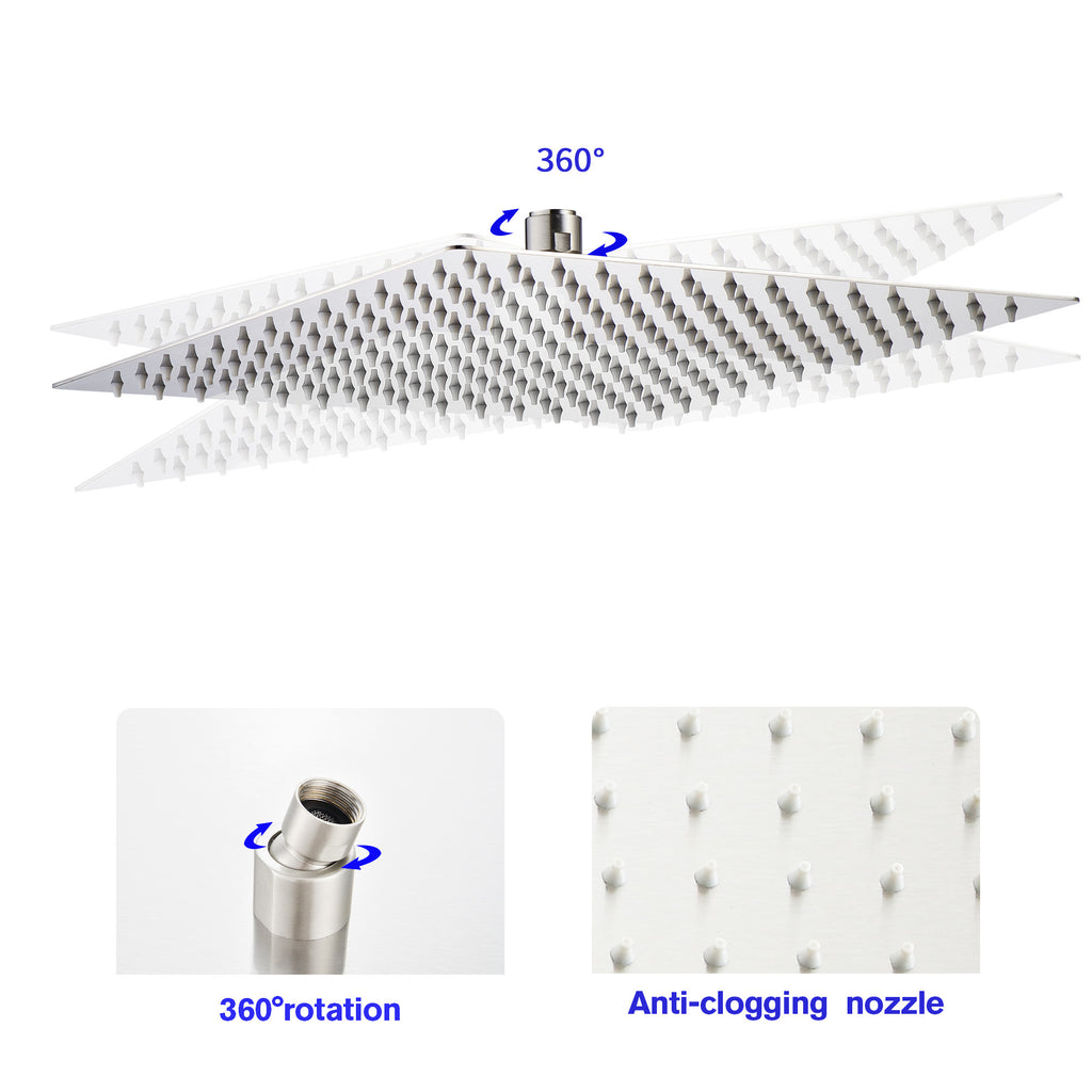 Stainless Steel Rain Shower Head U27201