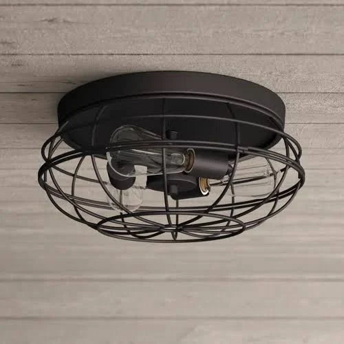 Caged Dome Flush Mount Q5302