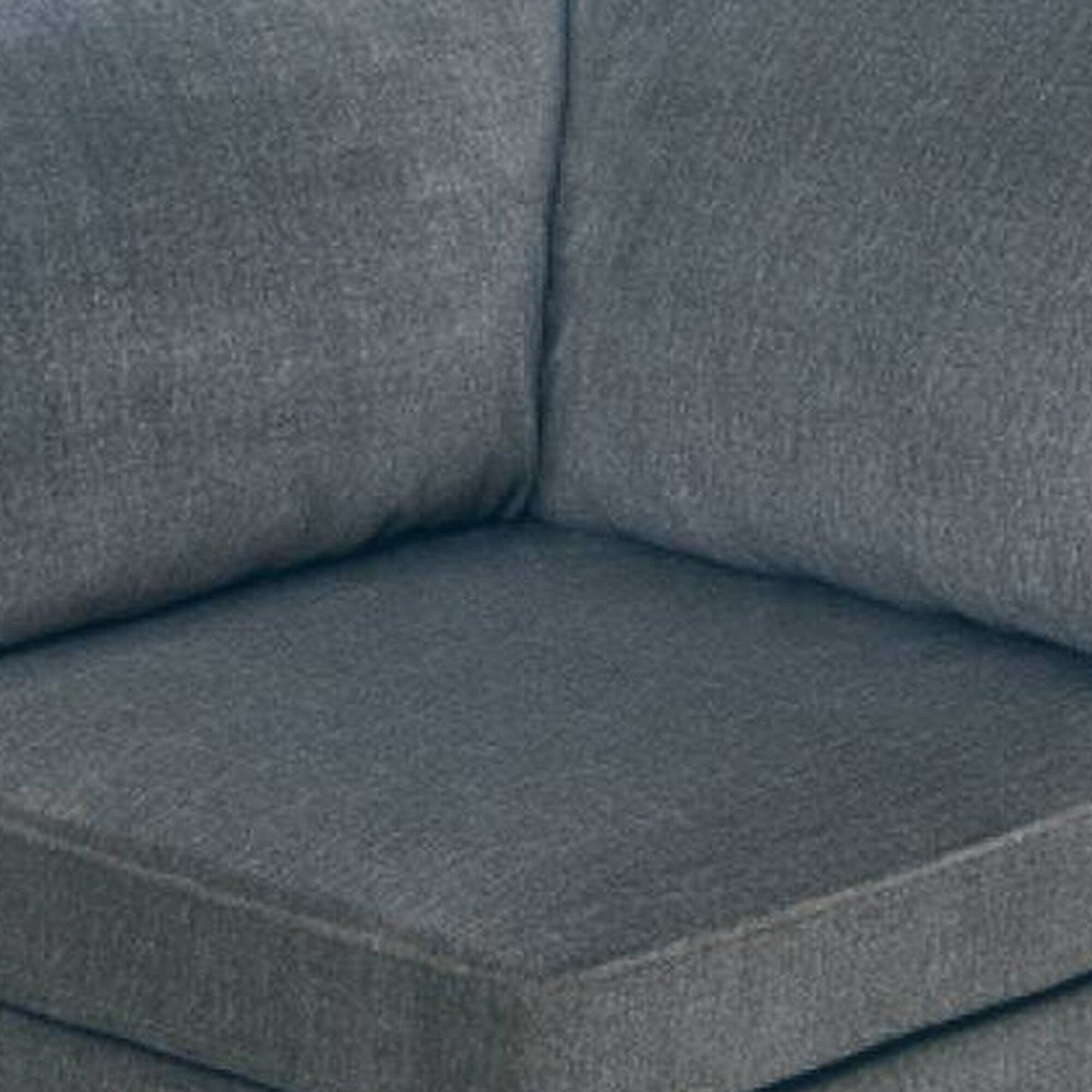 Gray Fabric Upholstered Wooden Corner Wedge W43561