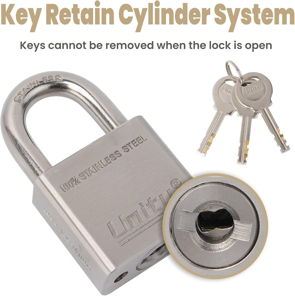 100% Stainless Steel Keyed Alike Marine Lock (5, 50mm) C29856