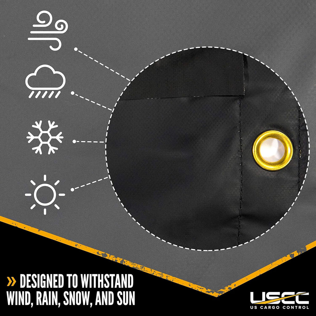 Heavy-Duty Steel Tarp 24 Foot x 18 Foot 18 Ounce PVC-Coated Polyester Waterproof Truck Tarp B973