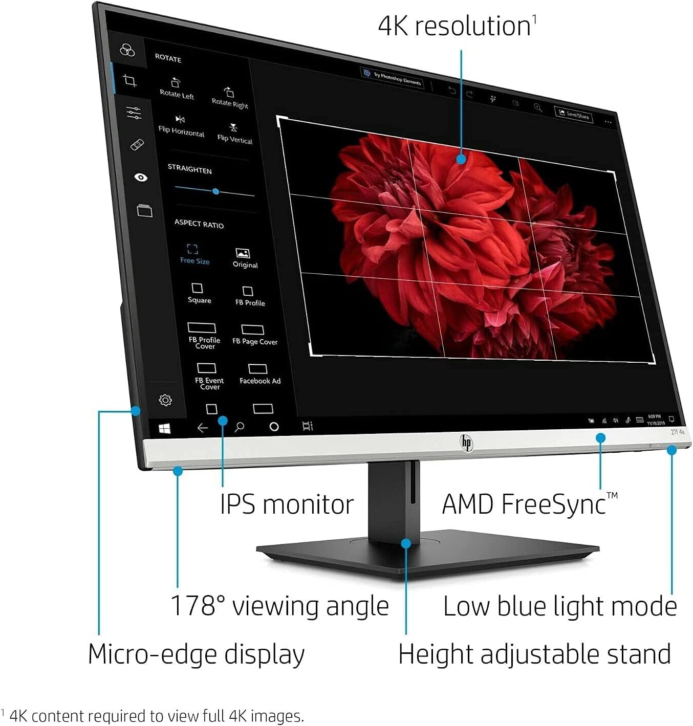 27 4K UHD IPS Monitor with HDMI and DisplayPort W862