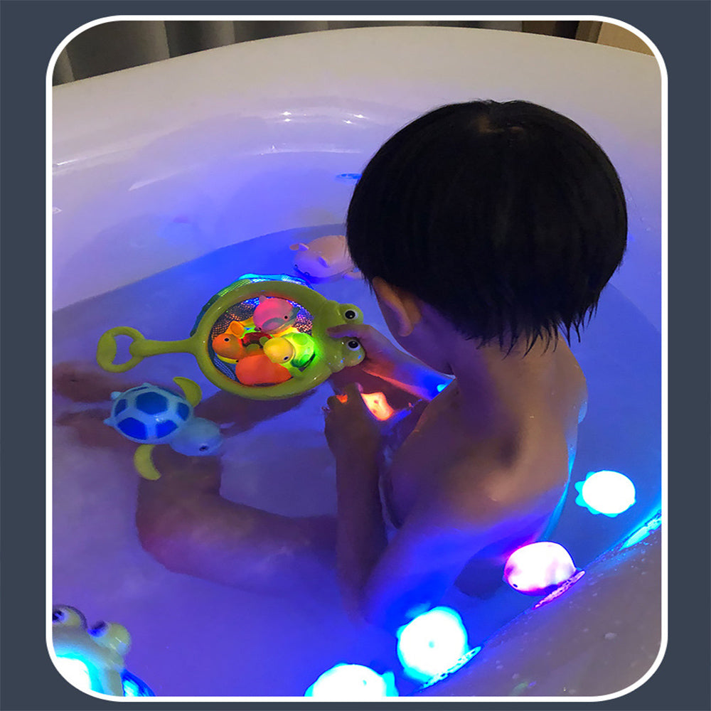 Fishing Game Bath Toys with Fish Net J2056