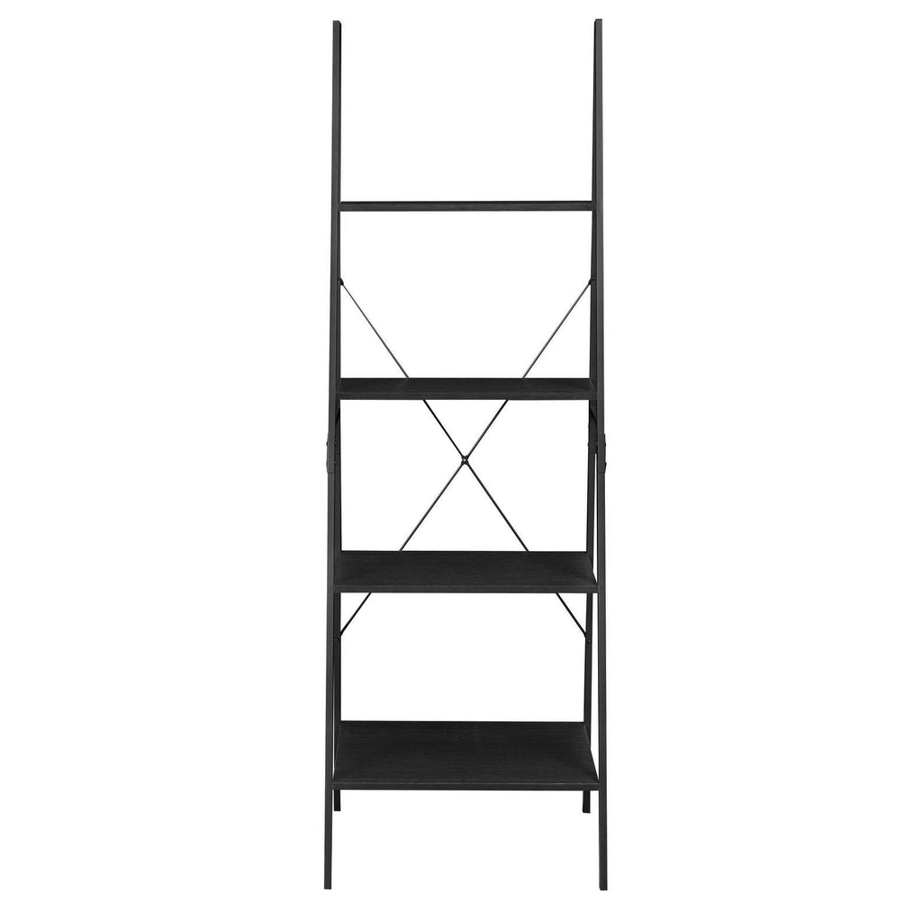 72x22 Ladder Bookcase Black E71764