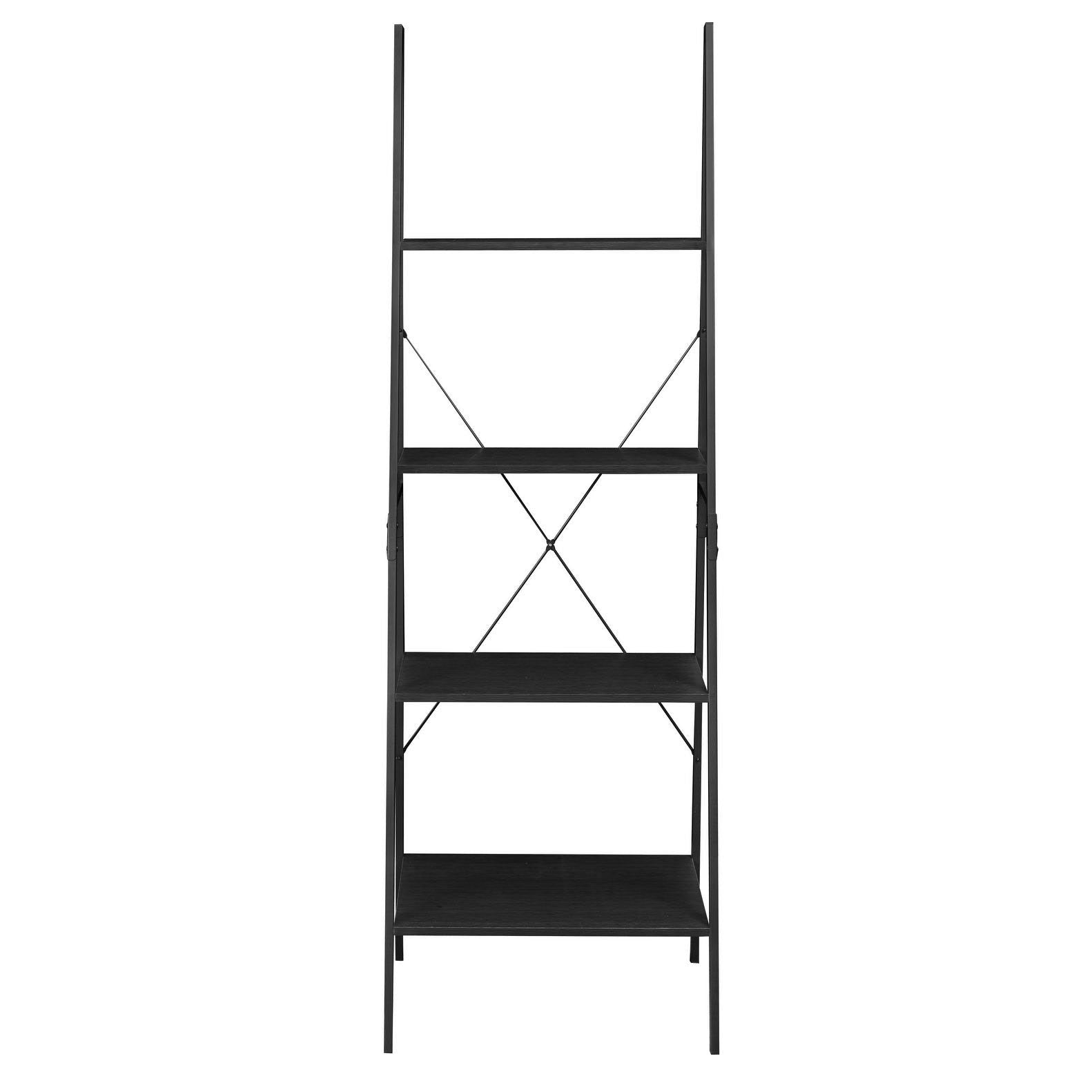 72x22 Ladder Bookcase Black E71764