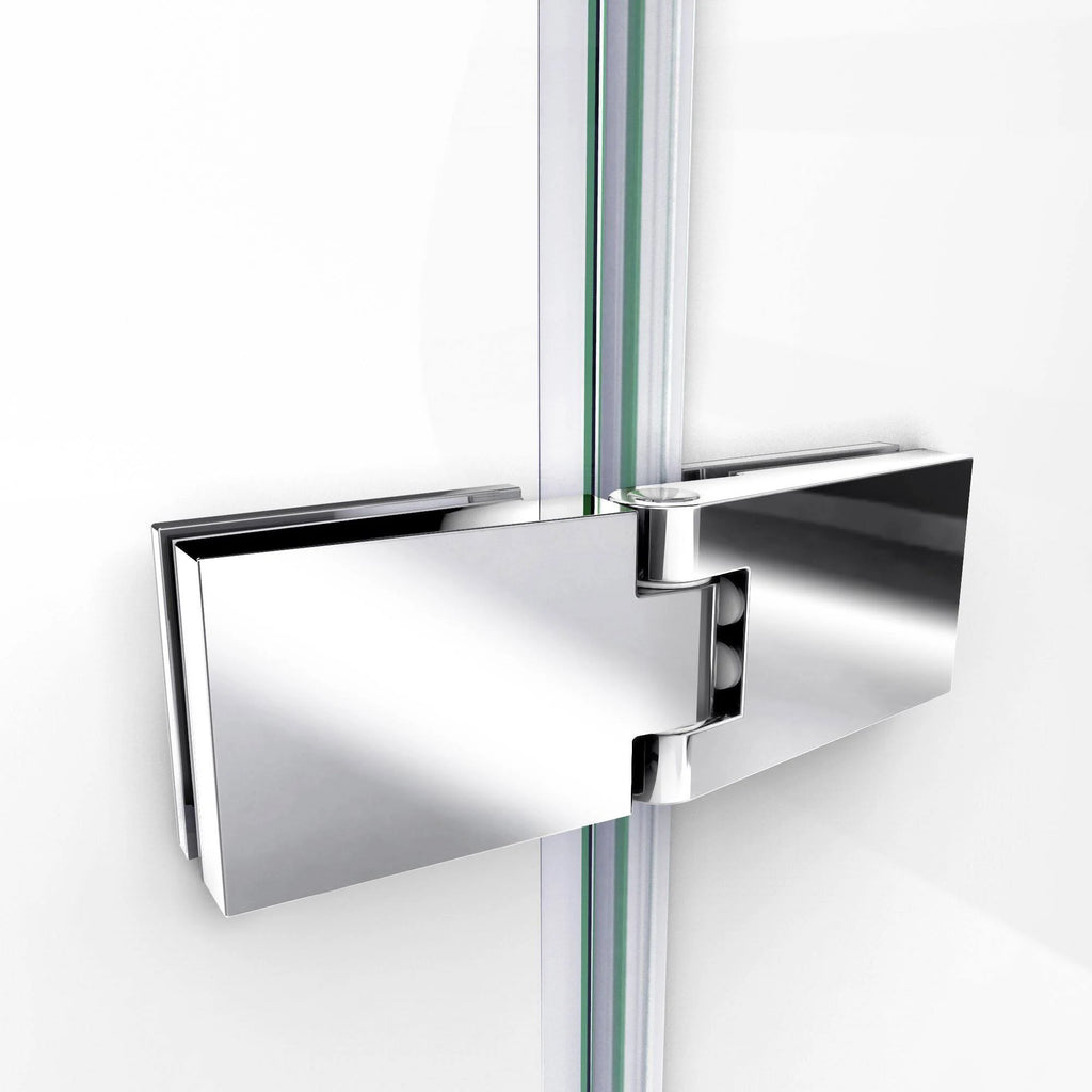 Frameless Shower Door in Brushed Nickel D734343