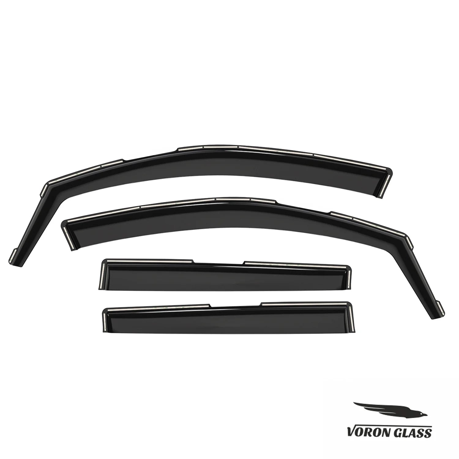 4 Pieces In-Channel Rain Guards for Subaru Outback 2020-2024 Q691802