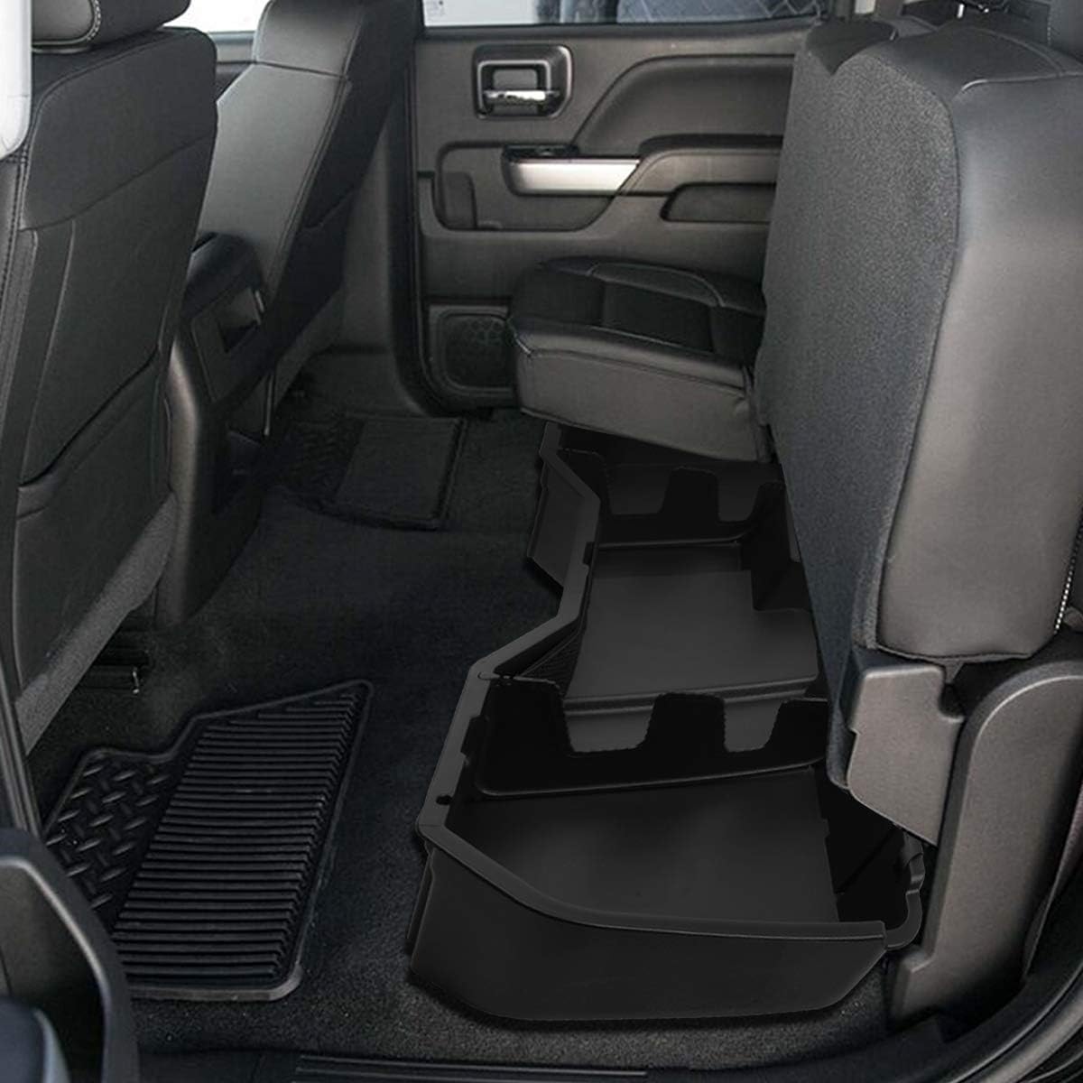 Black Under Seat Storage Box Tool Organizer Tray V775