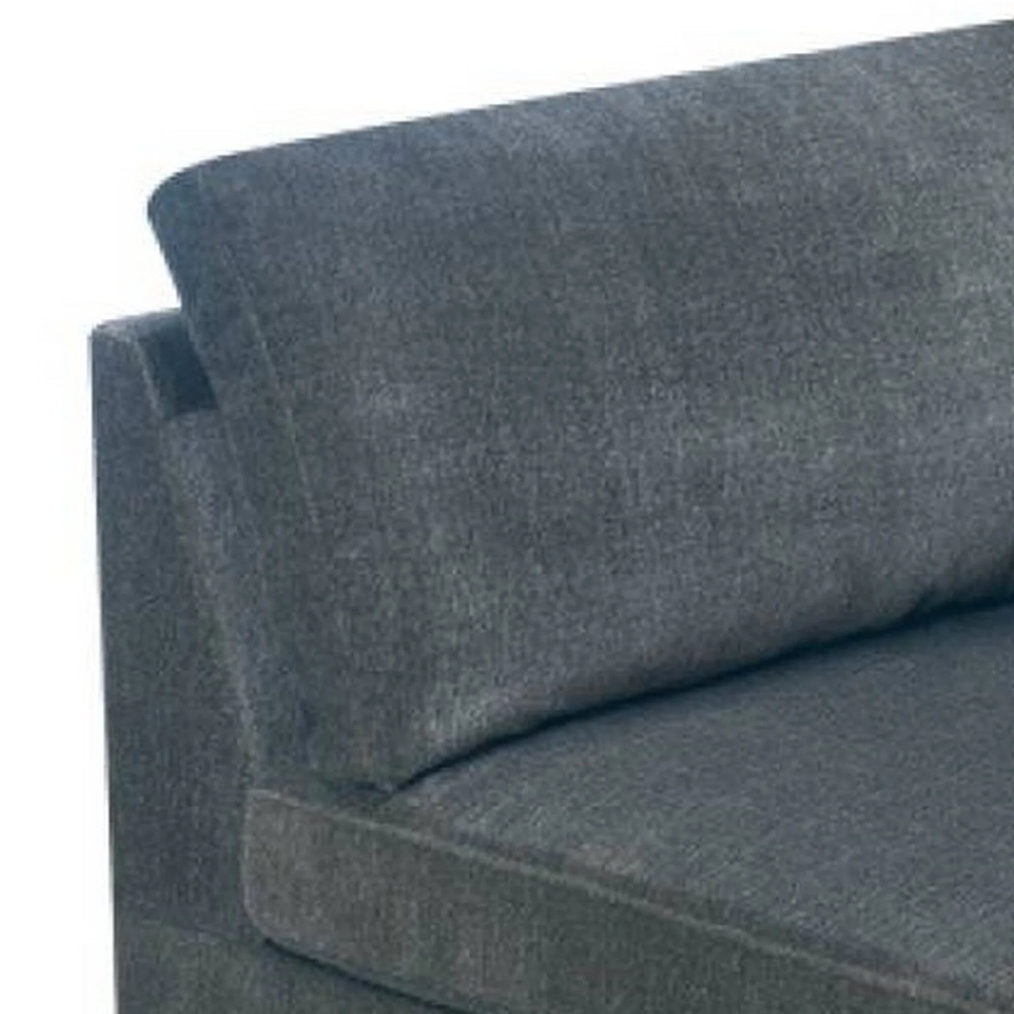 Gray Fabric Upholstered Wooden Corner Wedge W43561
