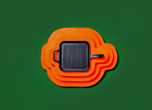 12 Inch Seasoned Cast Iron Grill Pan with Loop Handles P3446