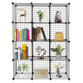12-Cubes Metal Grid Storage Shelves Organizer N97690
