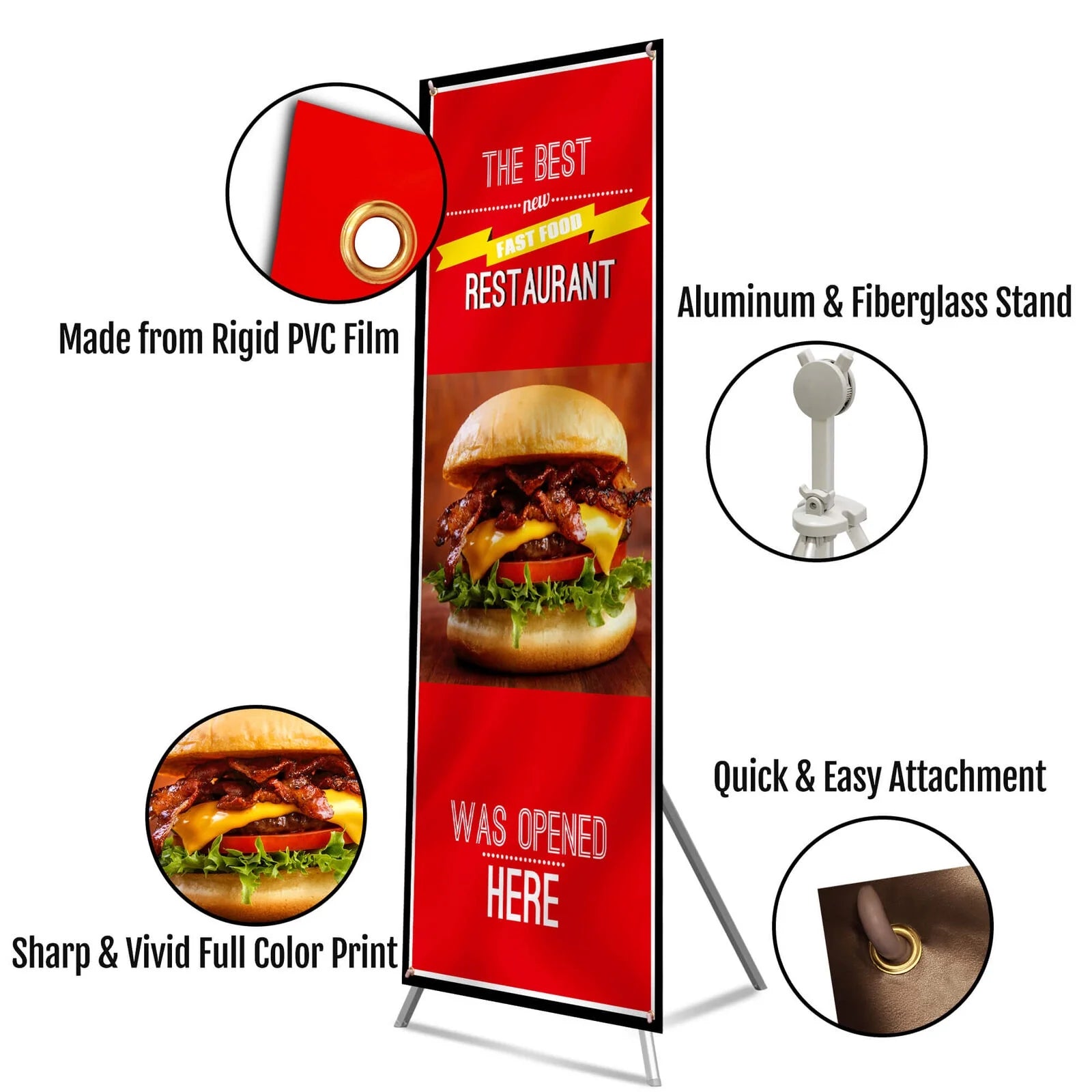 Portable X Stand Banner with Travel Bag F3494