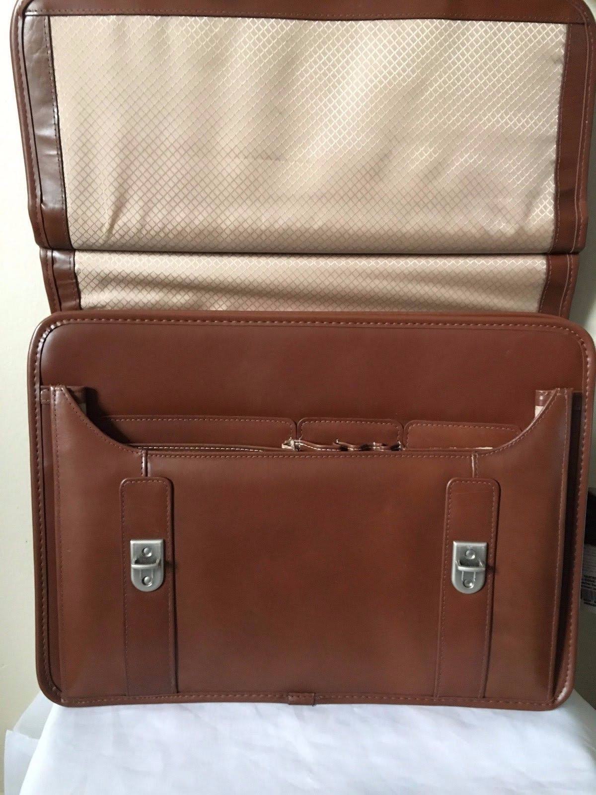 Brown Double Compartment Laptop Case P68219