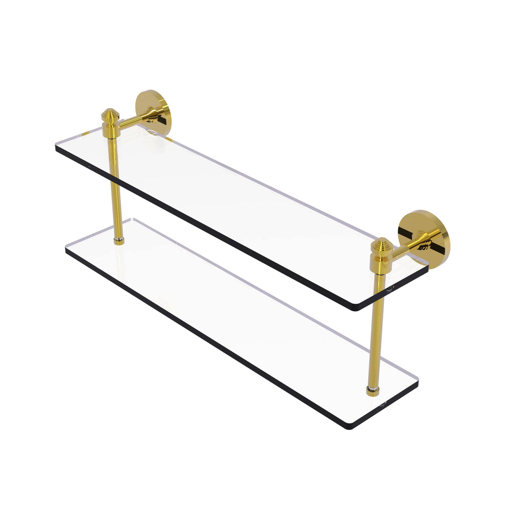 22x22 Two Tiered Glass Shelf E303