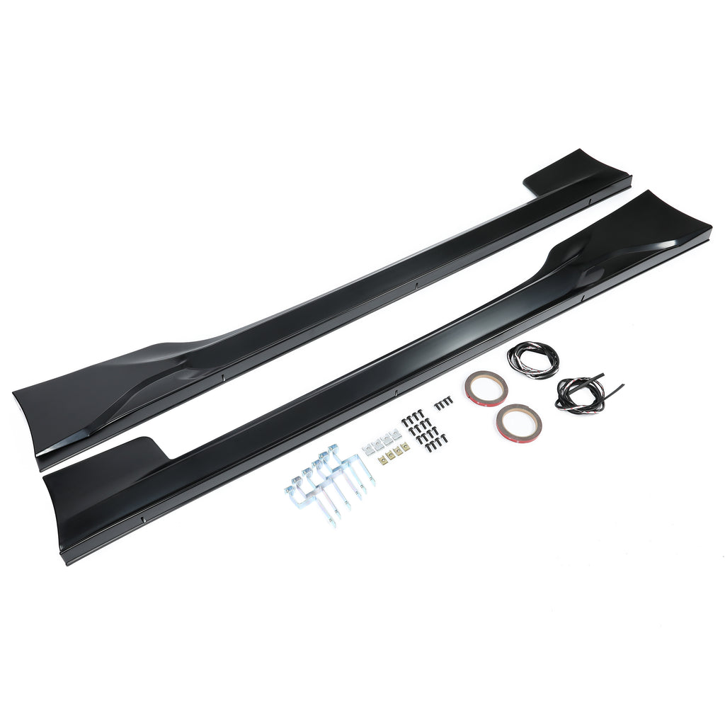 Black ABS Side Skirts for Subaru BRZ Scion FR-S Toyota 86 Coupe 2-Door N40908