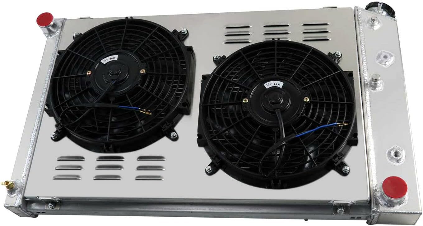 3 Row Aluminum Radiator with Electric Fan Shroud Relay G340014