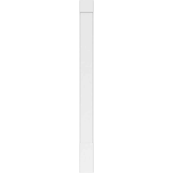 Smooth PVC Pilaster with Capital and Base (Pair) J3820