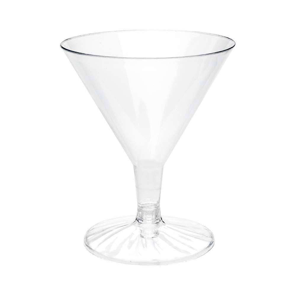 Crystal Clear Plastic Martini Glass 4.8 oz 100ct G351