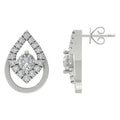 10K White Gold Lab Grown Diamond Stud Earrings H245345