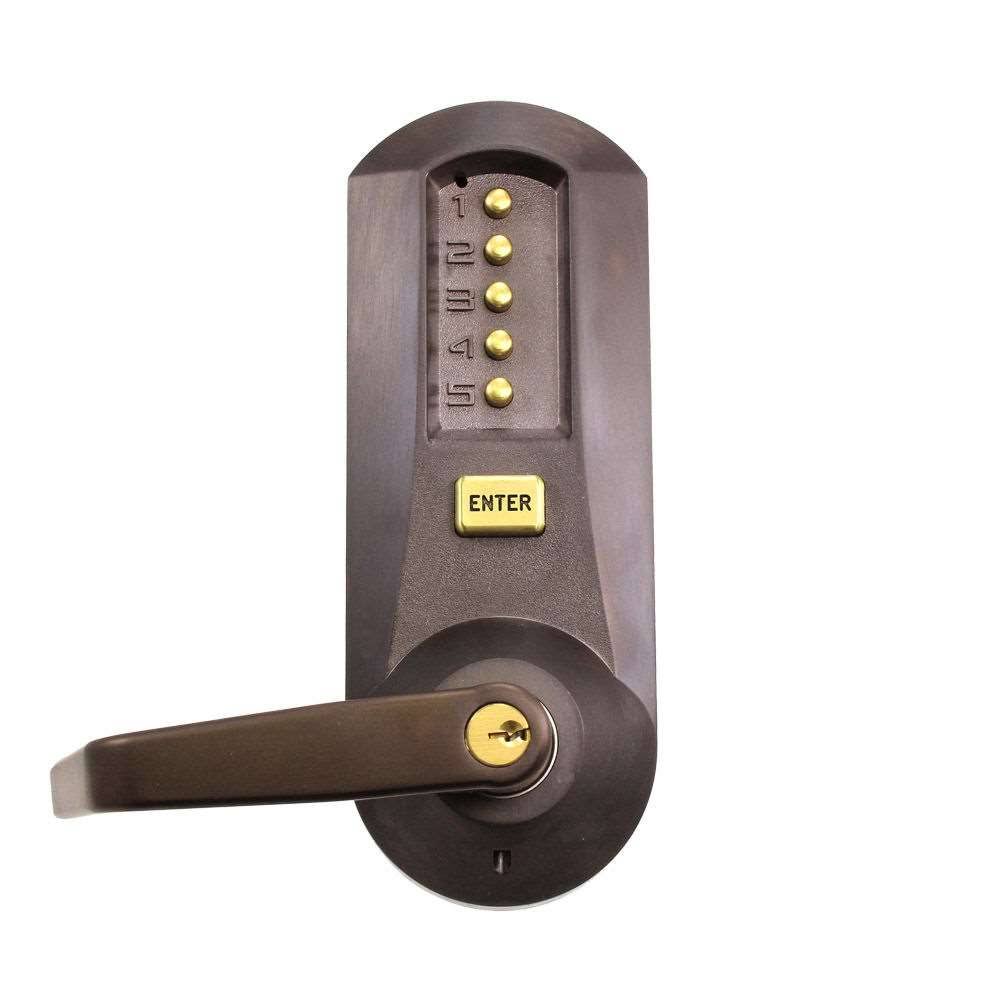 Satin Chrome Mechanical Push Button Exit Trim U233036