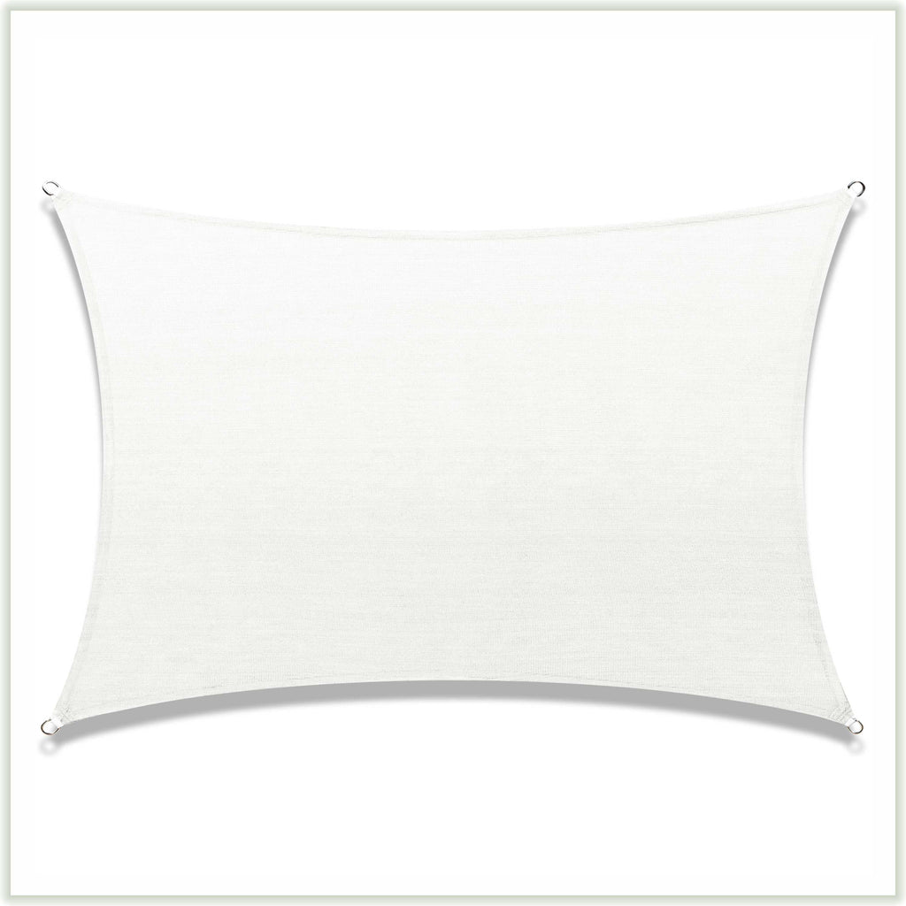 12' x 12' White Square Sun Shade Sail Canopy Mesh Fabric W251