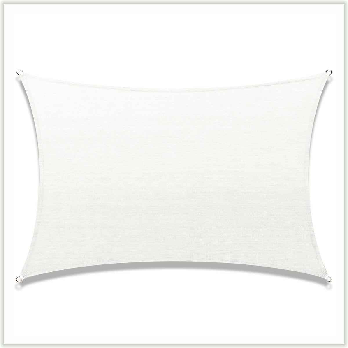 12' x 12' White Square Sun Shade Sail Canopy Mesh Fabric W251