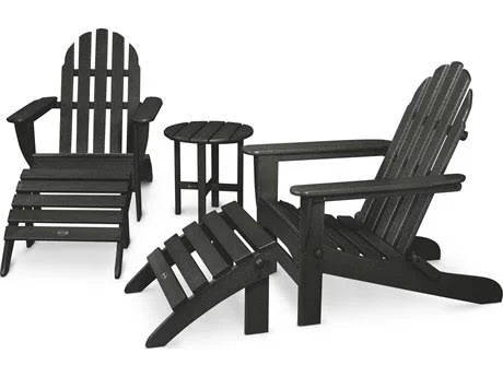 Pacific Blue 5-Piece Adirondack Chair Set R696