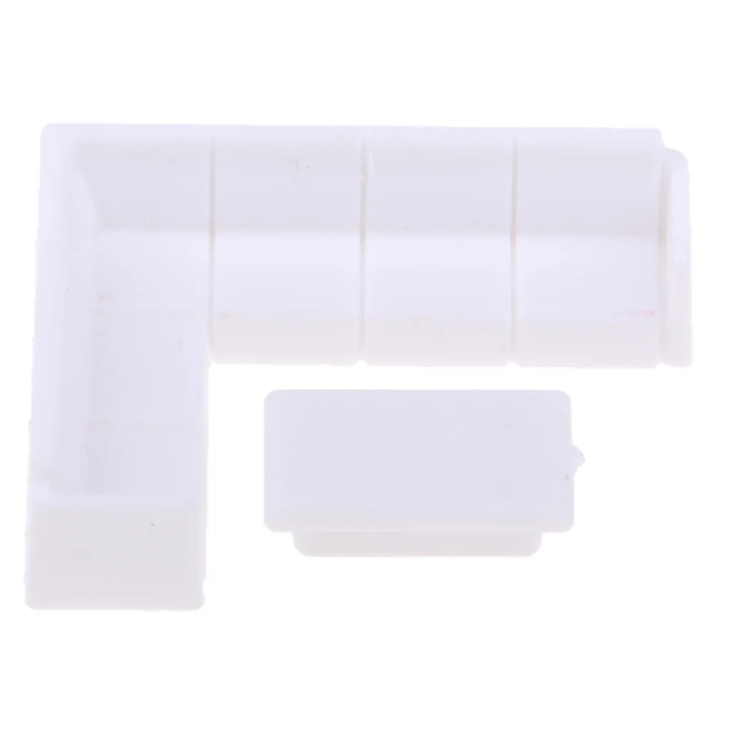 White Dollhouse Tea Table Sofa Furniture S810