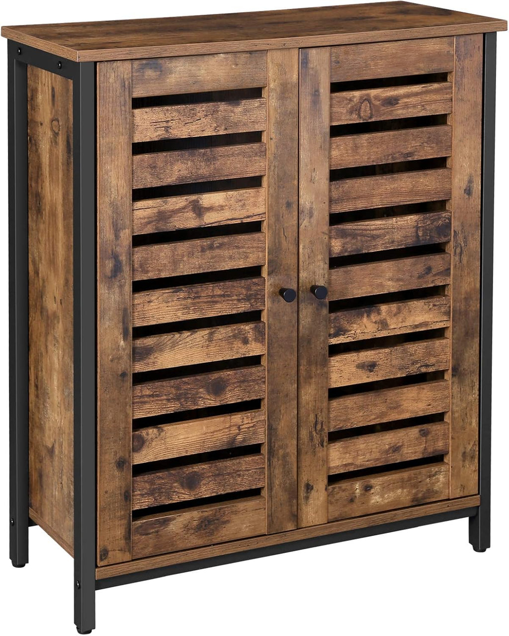 Rustic Brown Standing Cabinet with Shelf T2725